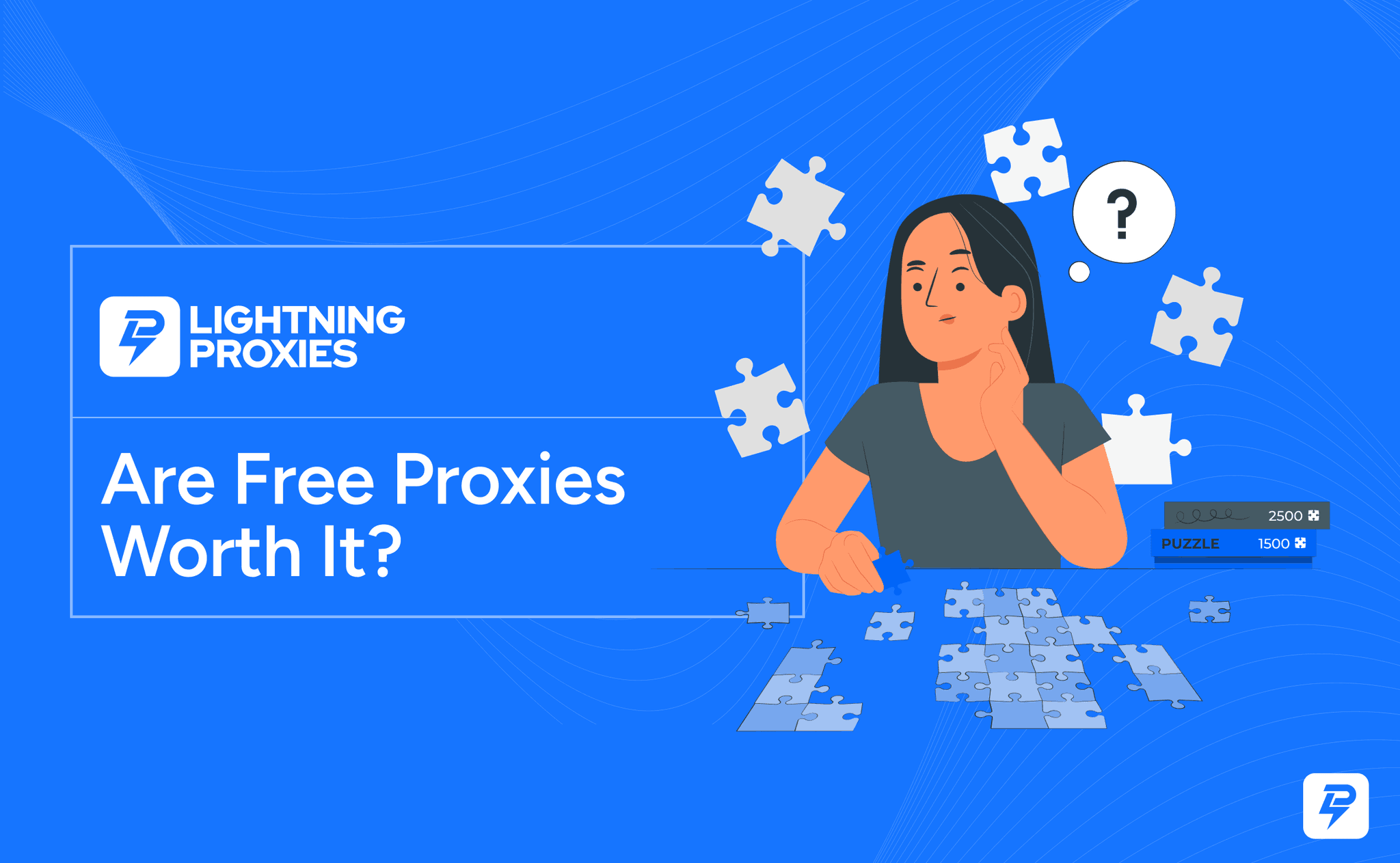 Illustration about free proxy risks including unstable connections, security warnings, and public shared IP addresses.