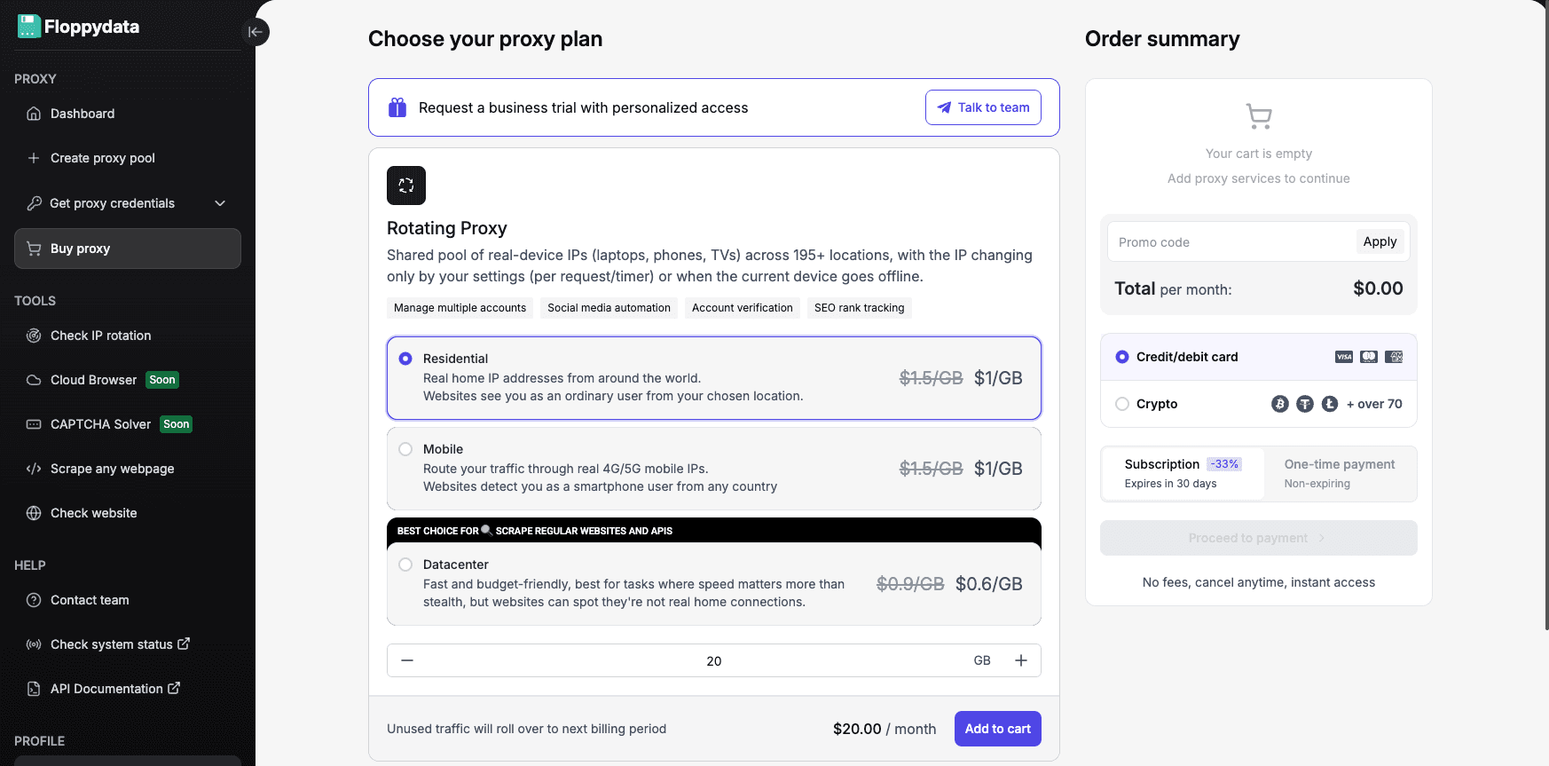FloppyData Dashboard