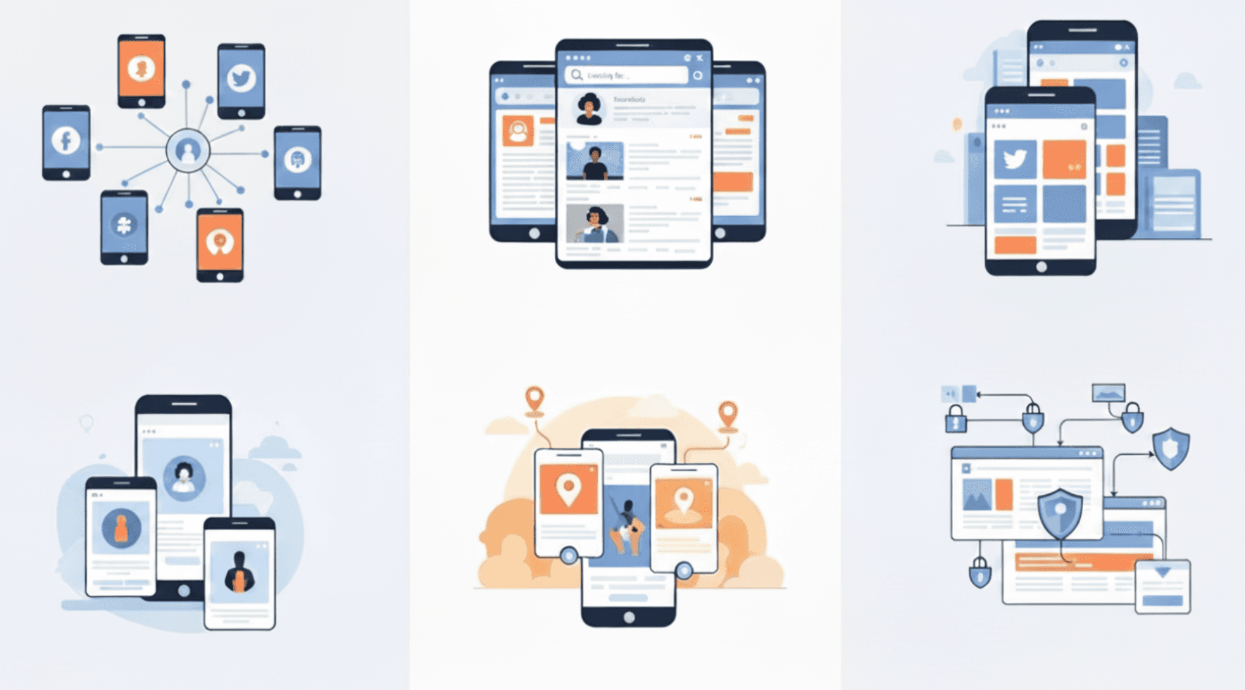 Illustration showing mobile proxy use cases